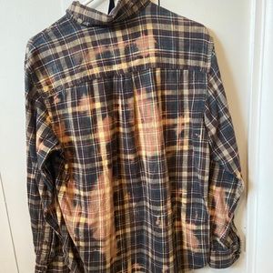 Bleach wash Flannel
